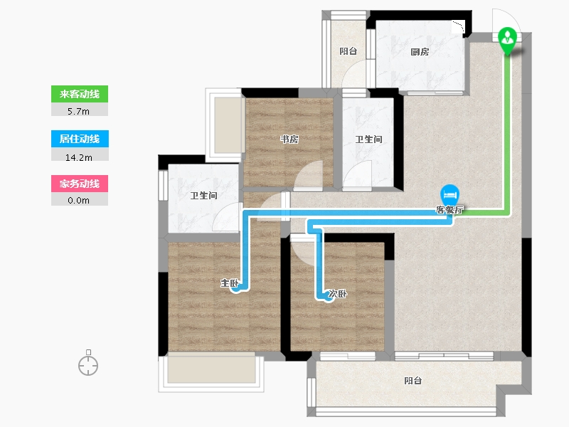 广西壮族自治区-梧州市-滨江学府-74.34-户型库-动静线