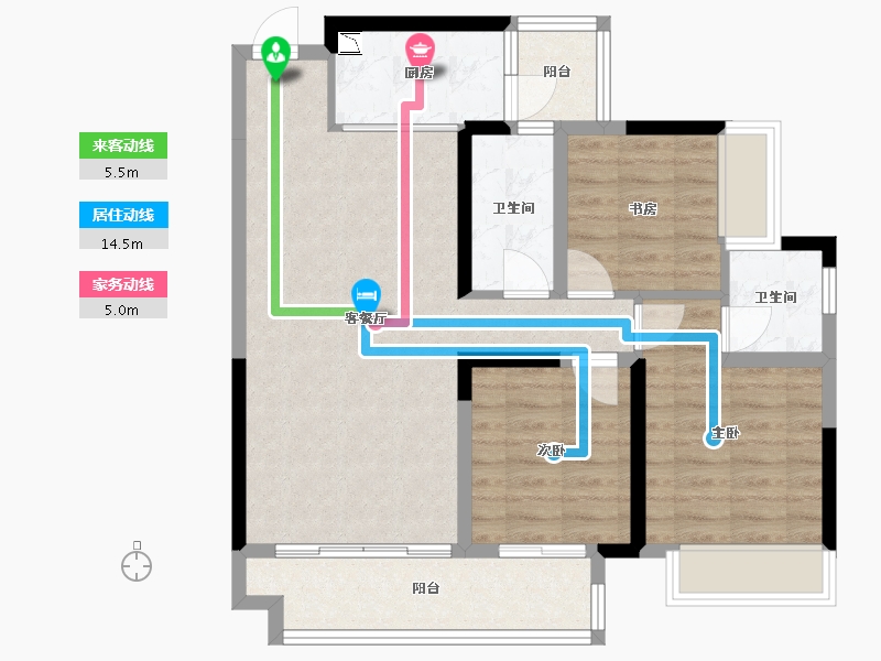 广西壮族自治区-梧州市-滨江学府-79.91-户型库-动静线