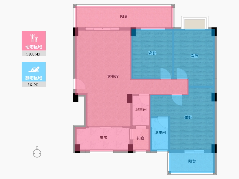 广西壮族自治区-梧州市-南越明珠新城-99.28-户型库-动静分区