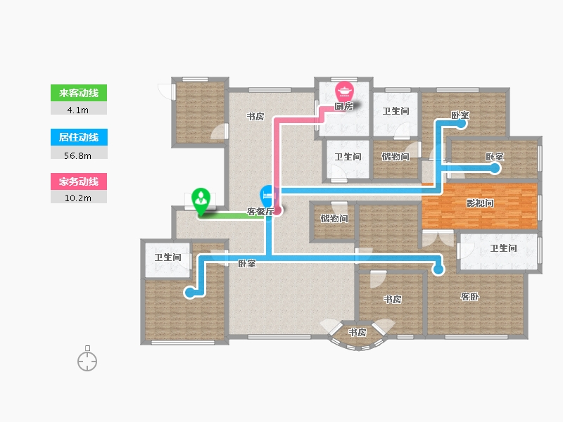 内蒙古自治区-呼和浩特市-观山悦-302.00-户型库-动静线