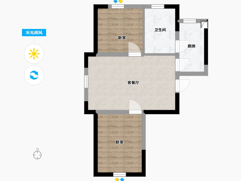 辽宁省-铁岭市-哥伦布魅力城-47.42-户型库-采光通风