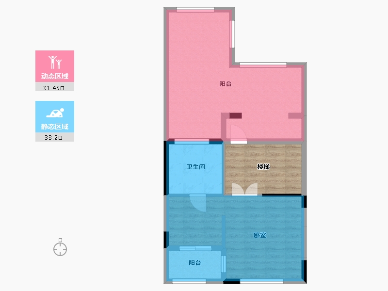 辽宁省-沈阳市-孔雀城新京学府-66.31-户型库-动静分区