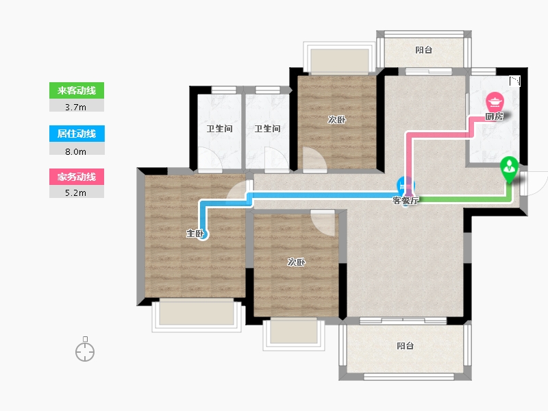 广西壮族自治区-梧州市-精通豪庭-83.02-户型库-动静线