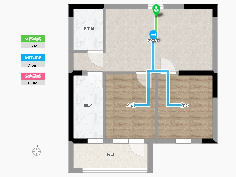 辽宁省-沈阳市-中金时代启城-50.88-户型库-动静线