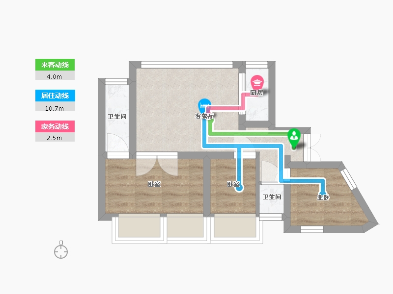 辽宁省-大连市-中海海港城Ⅱ期峯汇-35.23-户型库-动静线