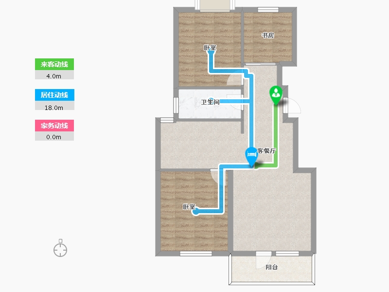 辽宁省-大连市-西府御棠-78.35-户型库-动静线