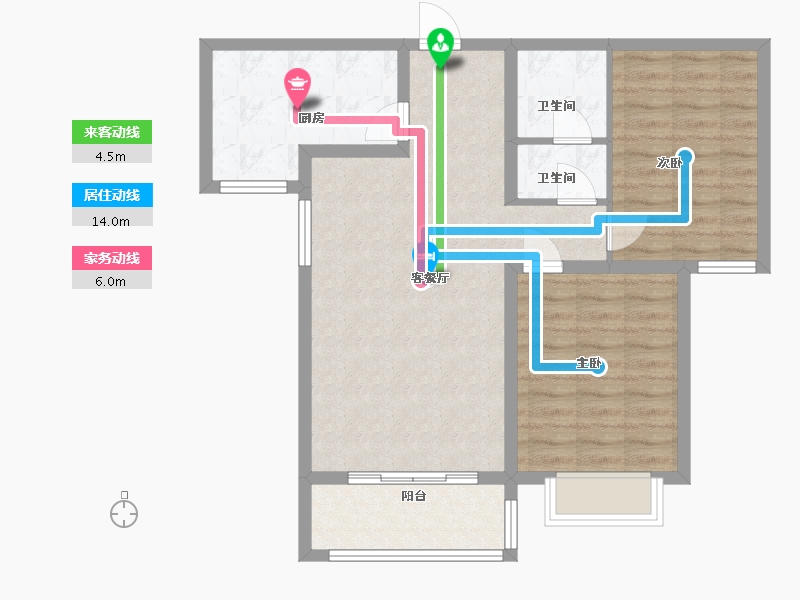 河北省-保定市-御景蓝湾二期-77.68-户型库-动静线