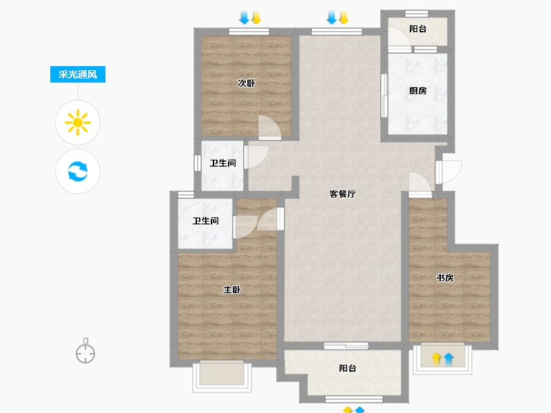 四川省-资阳市-优品道资溪学府-97.09-户型库-采光通风