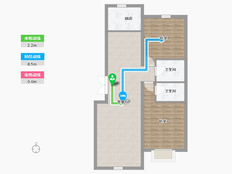 内蒙古自治区-包头市-瀚星御府-77.04-户型库-动静线