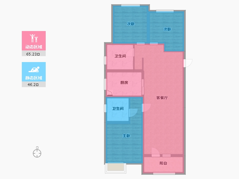 河北省-廊坊市-北辰香麓-99.19-户型库-动静分区