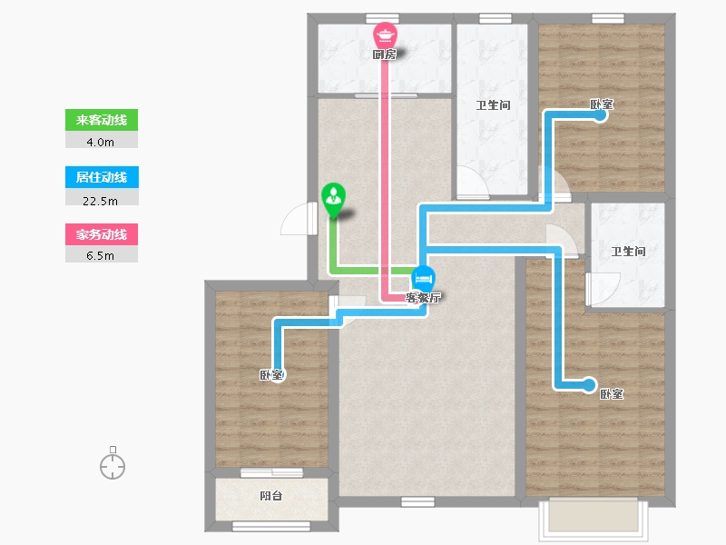 内蒙古自治区-包头市-松石•御景江山-103.29-户型库-动静线