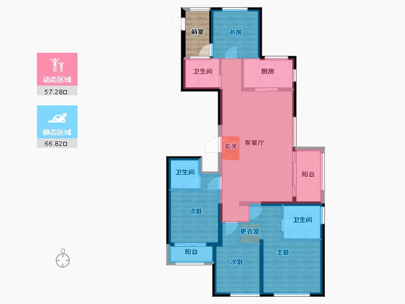 云南省-昆明市-春江明月-115.97-户型库-动静分区