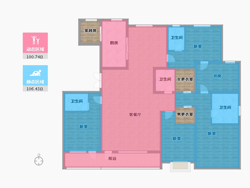 河北省-邢台市-皓顺尊-198.53-户型库-动静分区