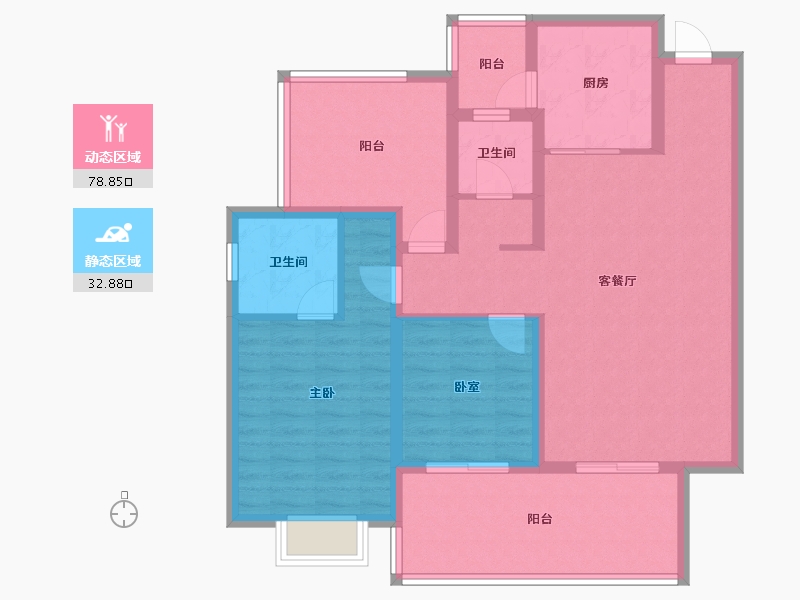 贵州省-遵义市-北大资源梦想城-99.63-户型库-动静分区