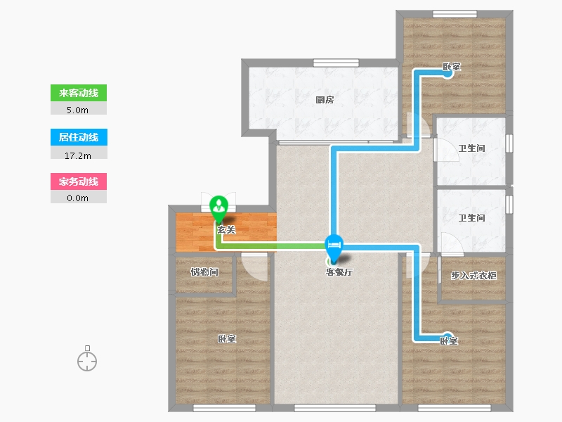 辽宁省-沈阳市-中海润山府-108.59-户型库-动静线