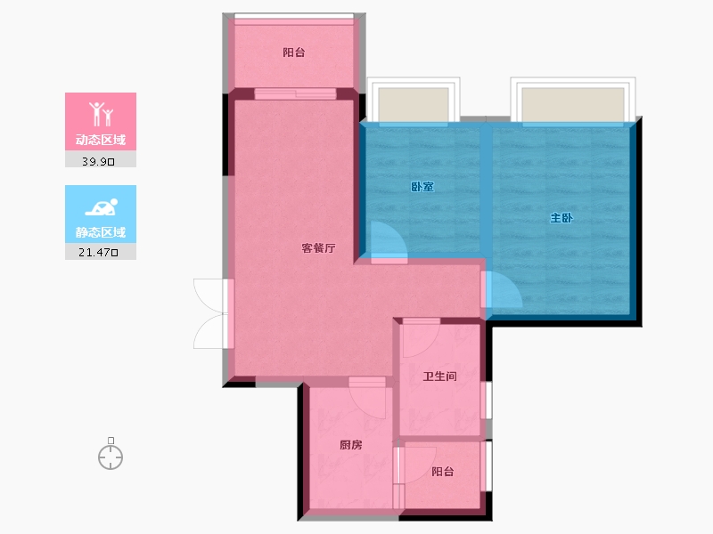 贵州省-遵义市-广厦未来城-54.08-户型库-动静分区