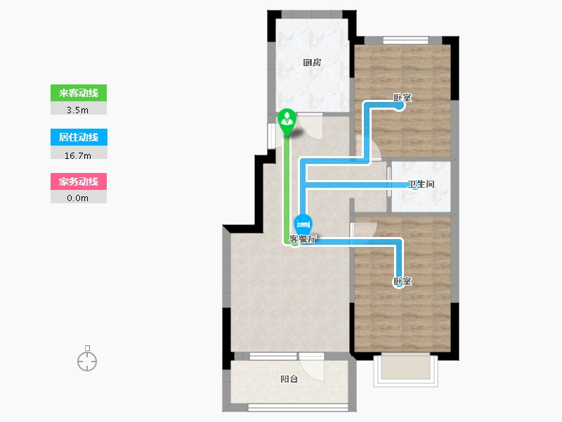 辽宁省-沈阳市-碧桂园御品-63.54-户型库-动静线