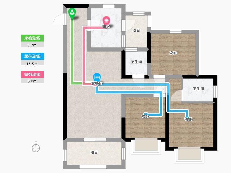 四川省-资阳市-恒信荣廷-74.82-户型库-动静线