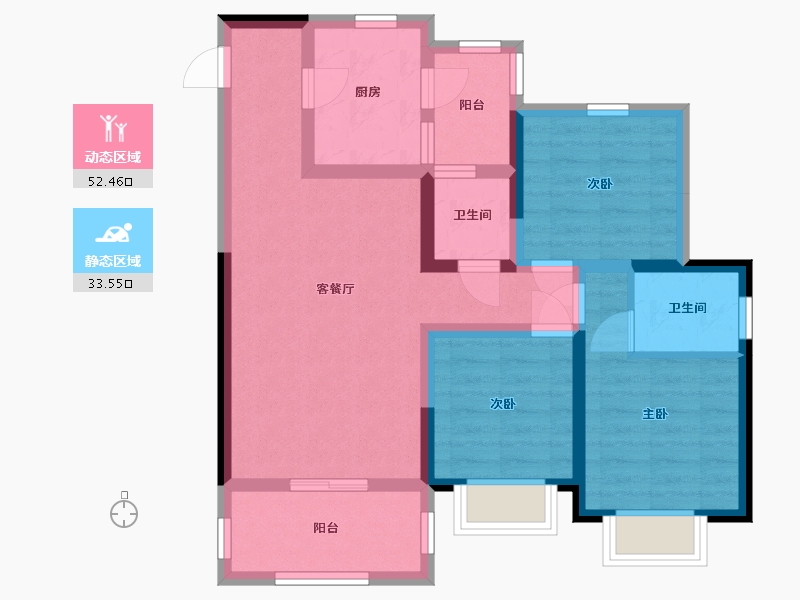 四川省-资阳市-恒信荣廷-74.82-户型库-动静分区