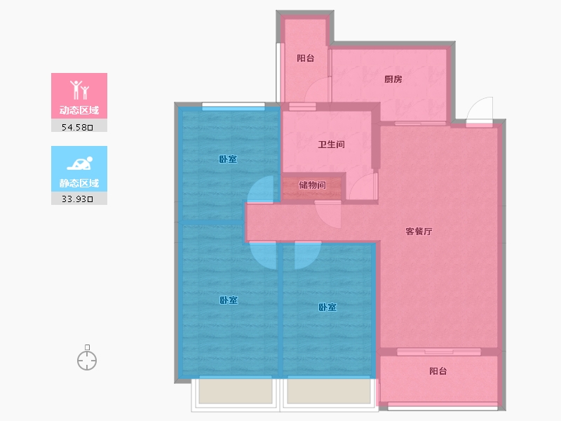 河北省-邢台市-恒大山水城-79.34-户型库-动静分区