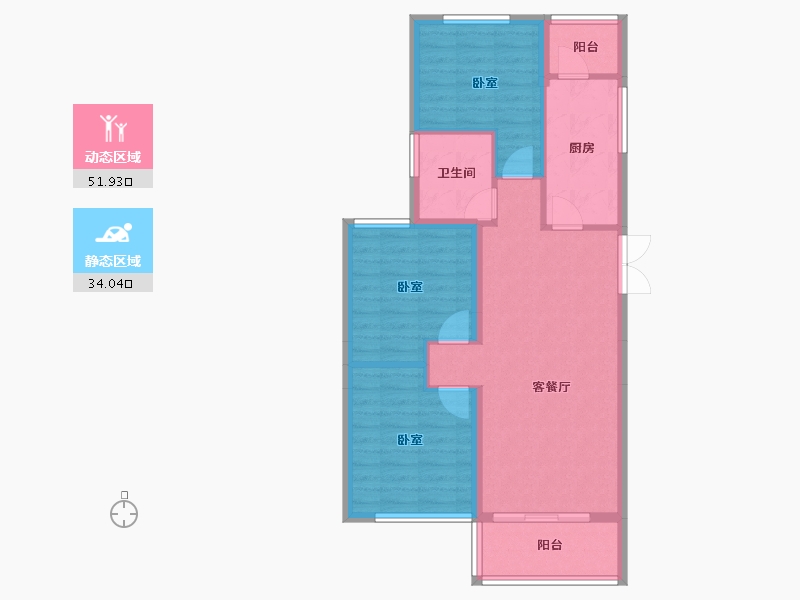 河北省-邢台市-恒大山水城-77.19-户型库-动静分区