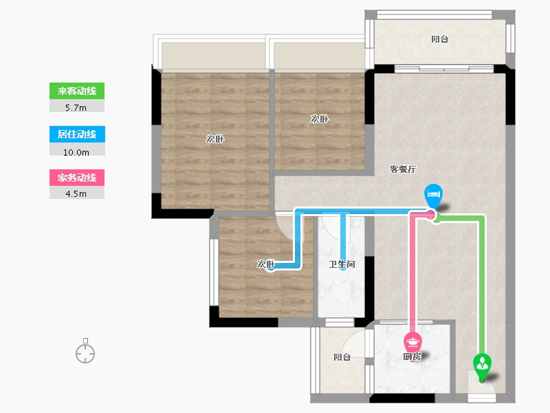 广西壮族自治区-梧州市-水岸名都-72.42-户型库-动静线