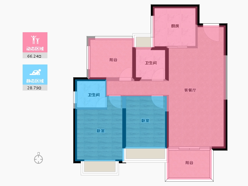 云南省-昆明市-学府康城-85.00-户型库-动静分区