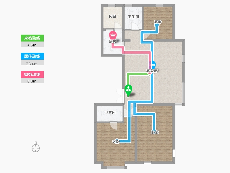 内蒙古自治区-包头市-瀚星御府-109.37-户型库-动静线