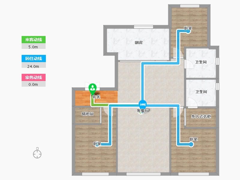 辽宁省-沈阳市-中海润山府-106.34-户型库-动静线