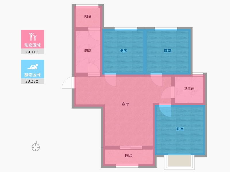 山西省-太原市-荣兴天成-58.59-户型库-动静分区