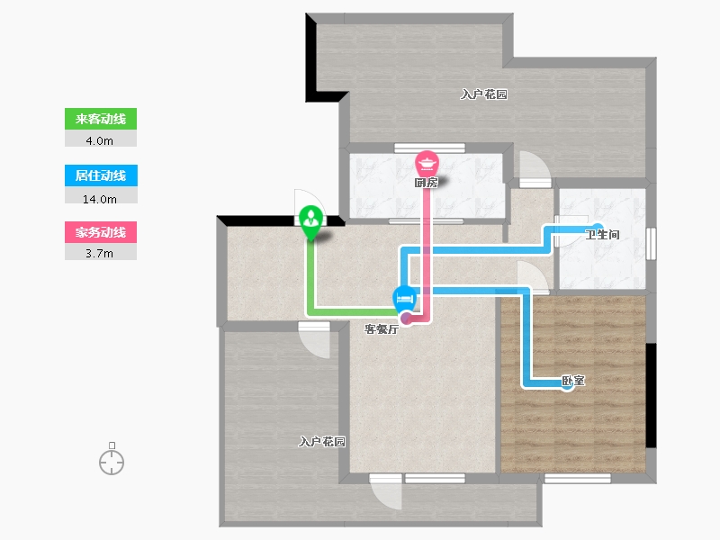 辽宁省-沈阳市-沈阳富力盛悦府-99.61-户型库-动静线