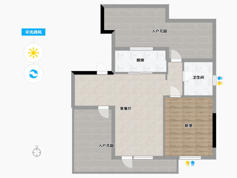 辽宁省-沈阳市-沈阳富力盛悦府-99.61-户型库-采光通风