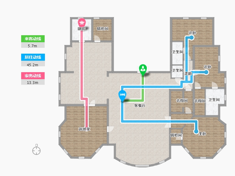 内蒙古自治区-包头市-鹿城上院-283.00-户型库-动静线