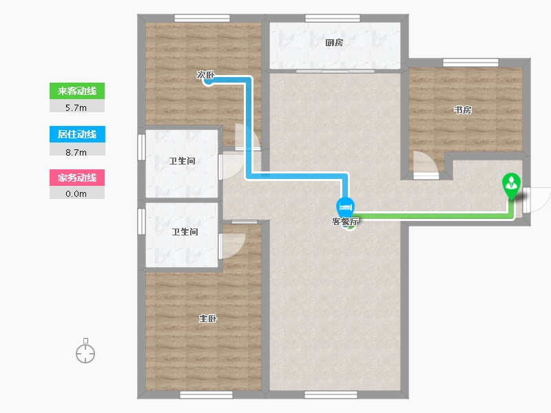 河北省-廊坊市-晟世北京时代-103.19-户型库-动静线