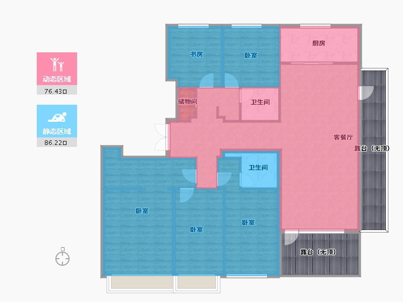 河北省-邢台市-皓顺和-171.30-户型库-动静分区