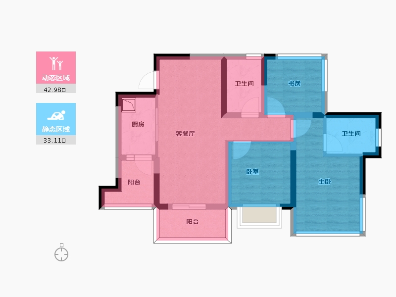 四川省-成都市-川港合作示范园-65.80-户型库-动静分区