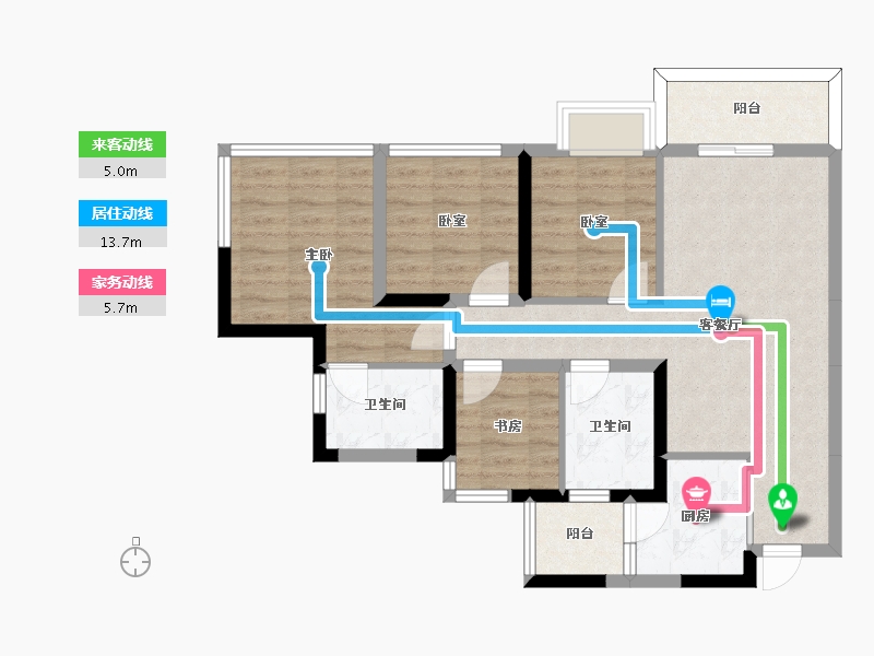 四川省-成都市-川港合作示范园-79.30-户型库-动静线