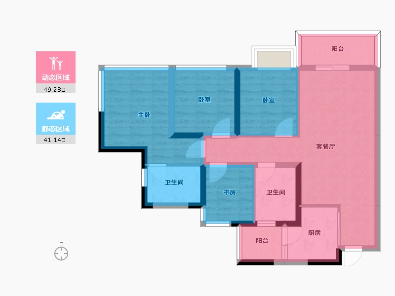 四川省-成都市-川港合作示范园-79.30-户型库-动静分区