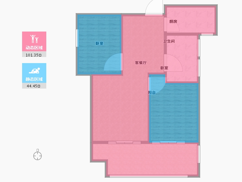 河北省-邢台市-中鼎麒麟郡+-134.00-户型库-动静分区