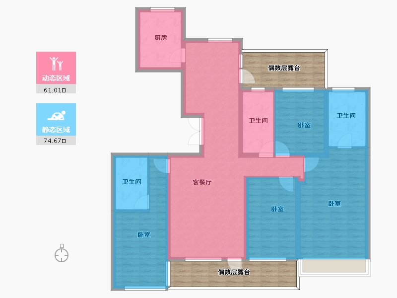 河北省-邢台市-皓顺和-140.19-户型库-动静分区