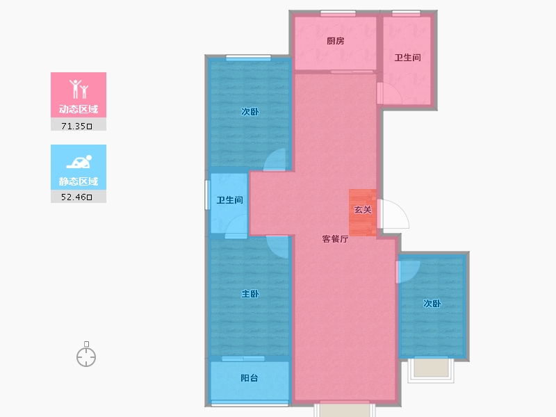 河北省-保定市-天润国际城-112.00-户型库-动静分区