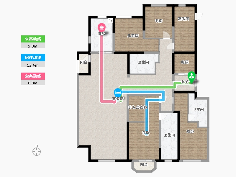 河北省-廊坊市-孔雀城大湖-202.11-户型库-动静线