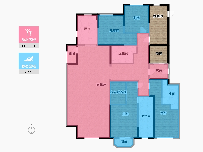 河北省-廊坊市-孔雀城大湖-202.11-户型库-动静分区