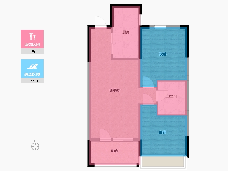 辽宁省-沈阳市-阳光城未来悦-61.01-户型库-动静分区