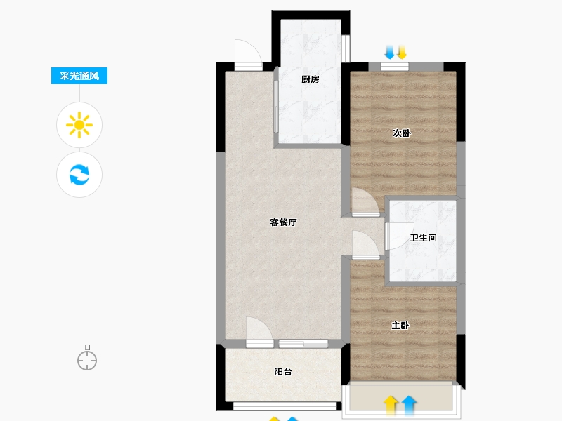 辽宁省-沈阳市-阳光城未来悦-61.01-户型库-采光通风