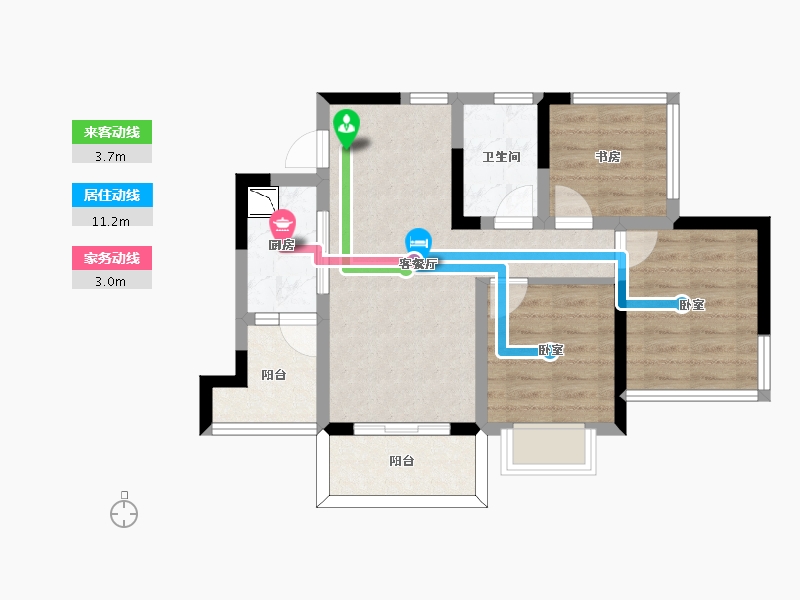 四川省-成都市-川港合作示范园-61.43-户型库-动静线