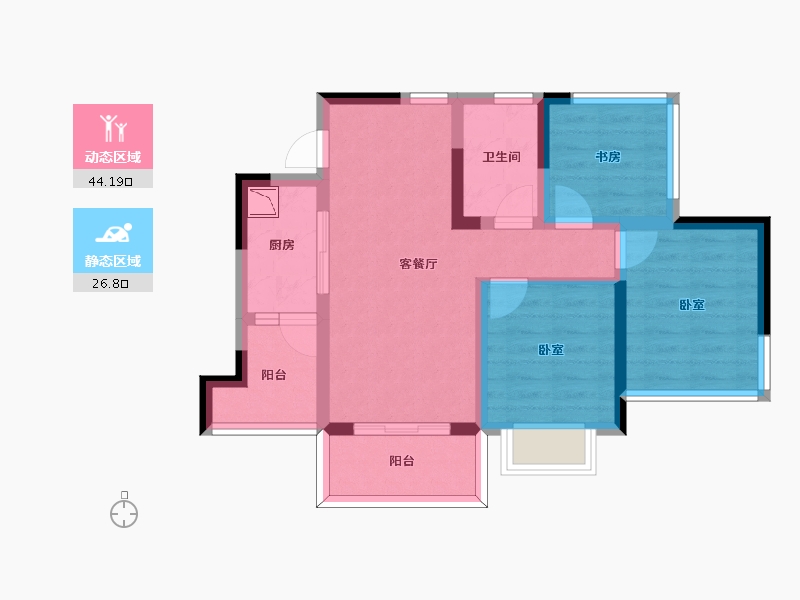 四川省-成都市-川港合作示范园-61.43-户型库-动静分区