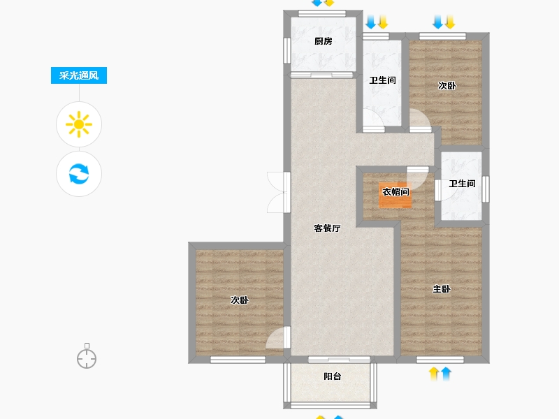 河北省-承德市-翰林府-94.18-户型库-采光通风