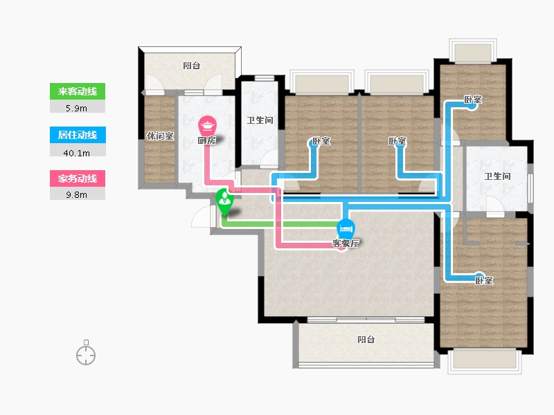 四川省-成都市-环球汇天誉-141.14-户型库-动静线