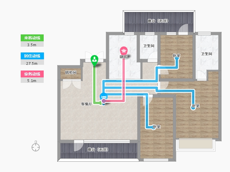 河北省-邢台市-皓顺和-115.58-户型库-动静线